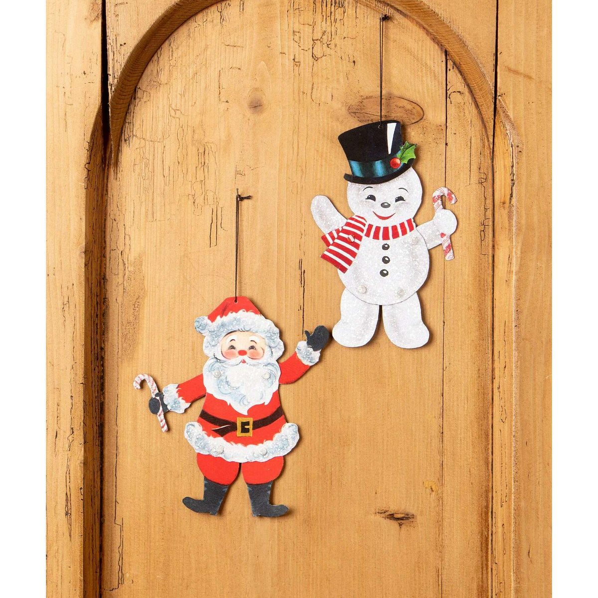 Retro Rockin' Snowman Ornament