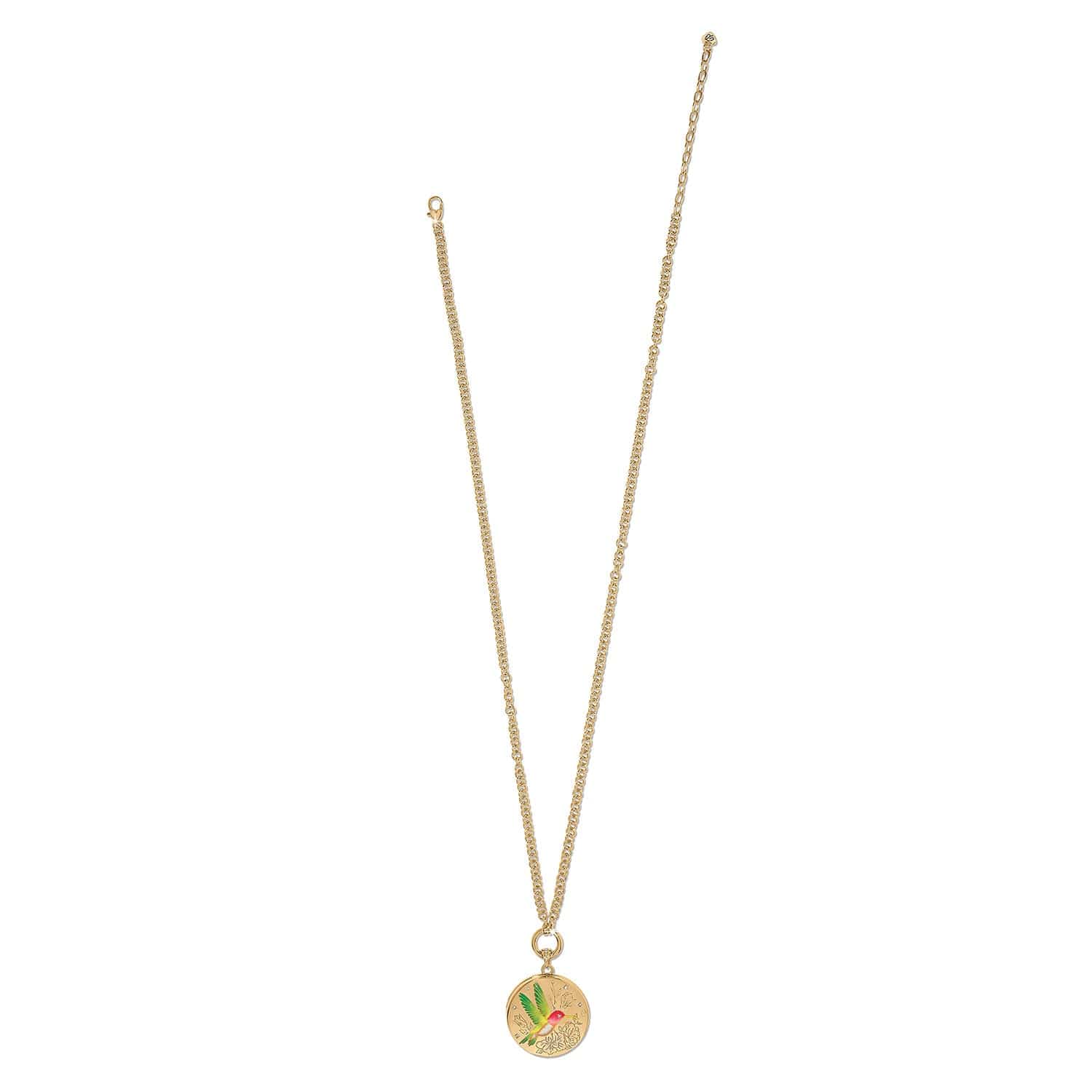 Reverie Hummingbird Locket Necklace