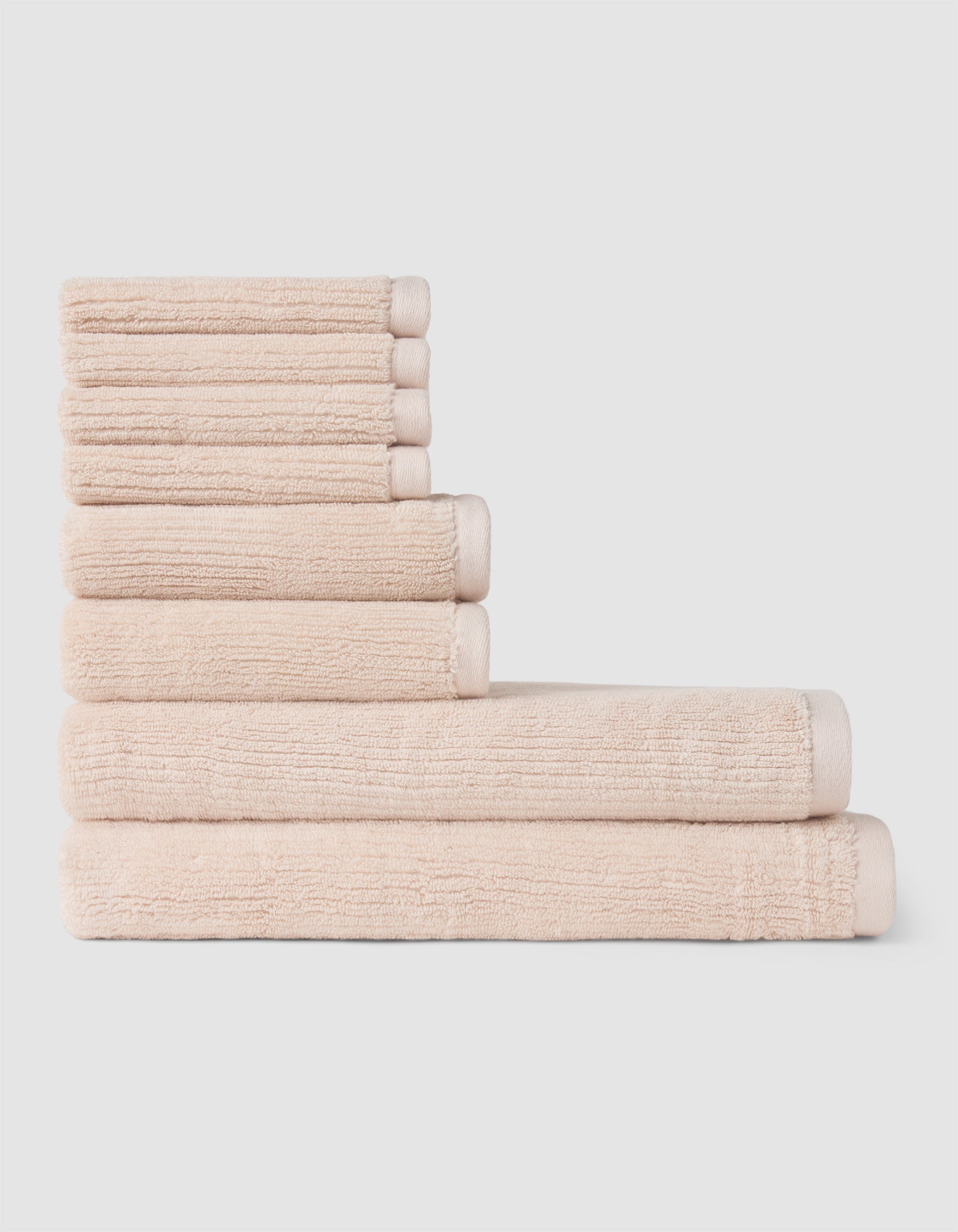 Ribbed Terry Bath Towel Set by Cozy Earth at Shirley Shoppe