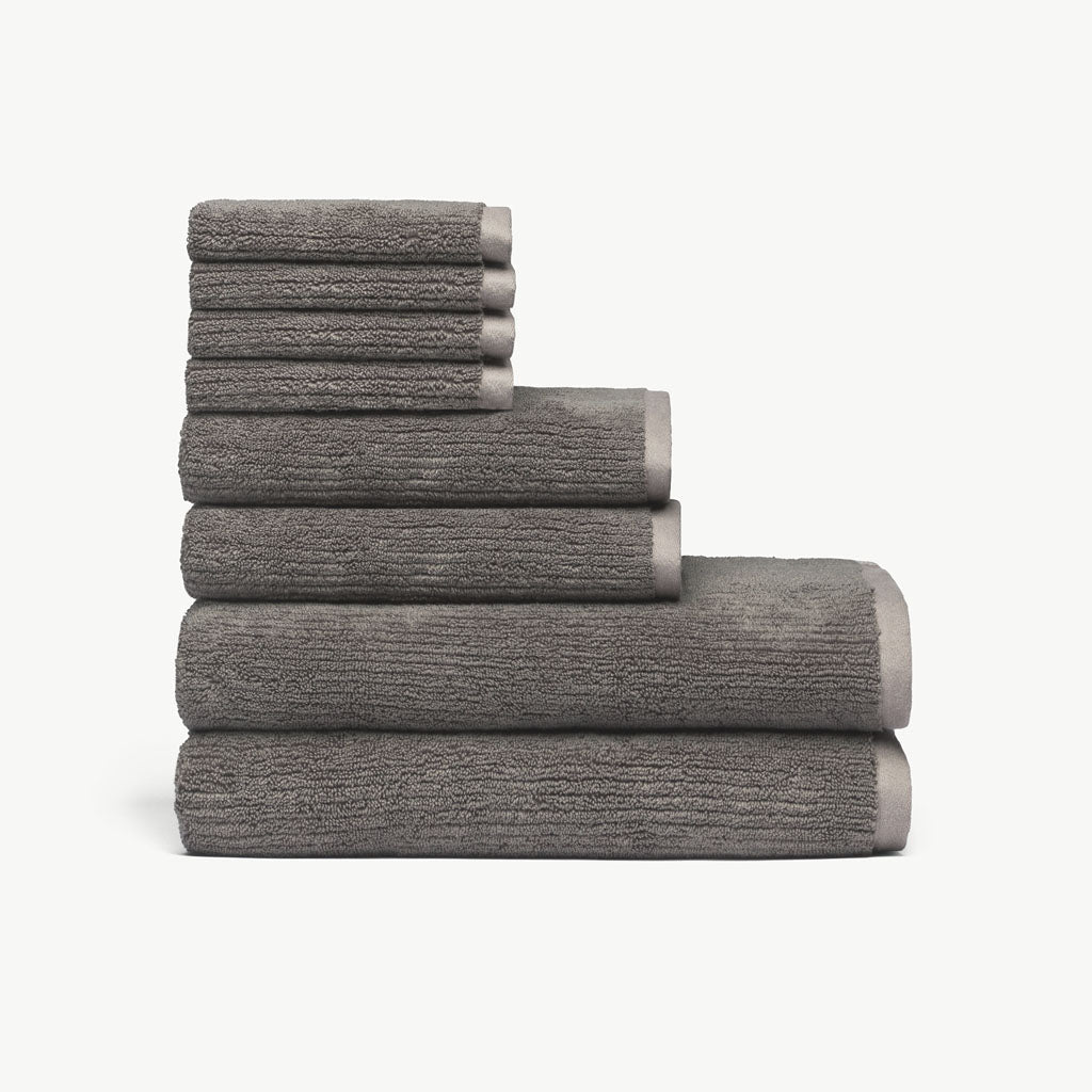 Ribbed Terry Bath Towel Set by Cozy Earth at Shirley Shoppe
