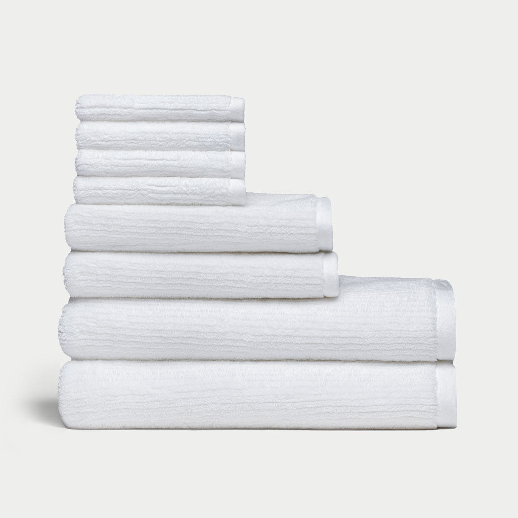 Ribbed Terry Bath Towel Set by Cozy Earth at Shirley Shoppe