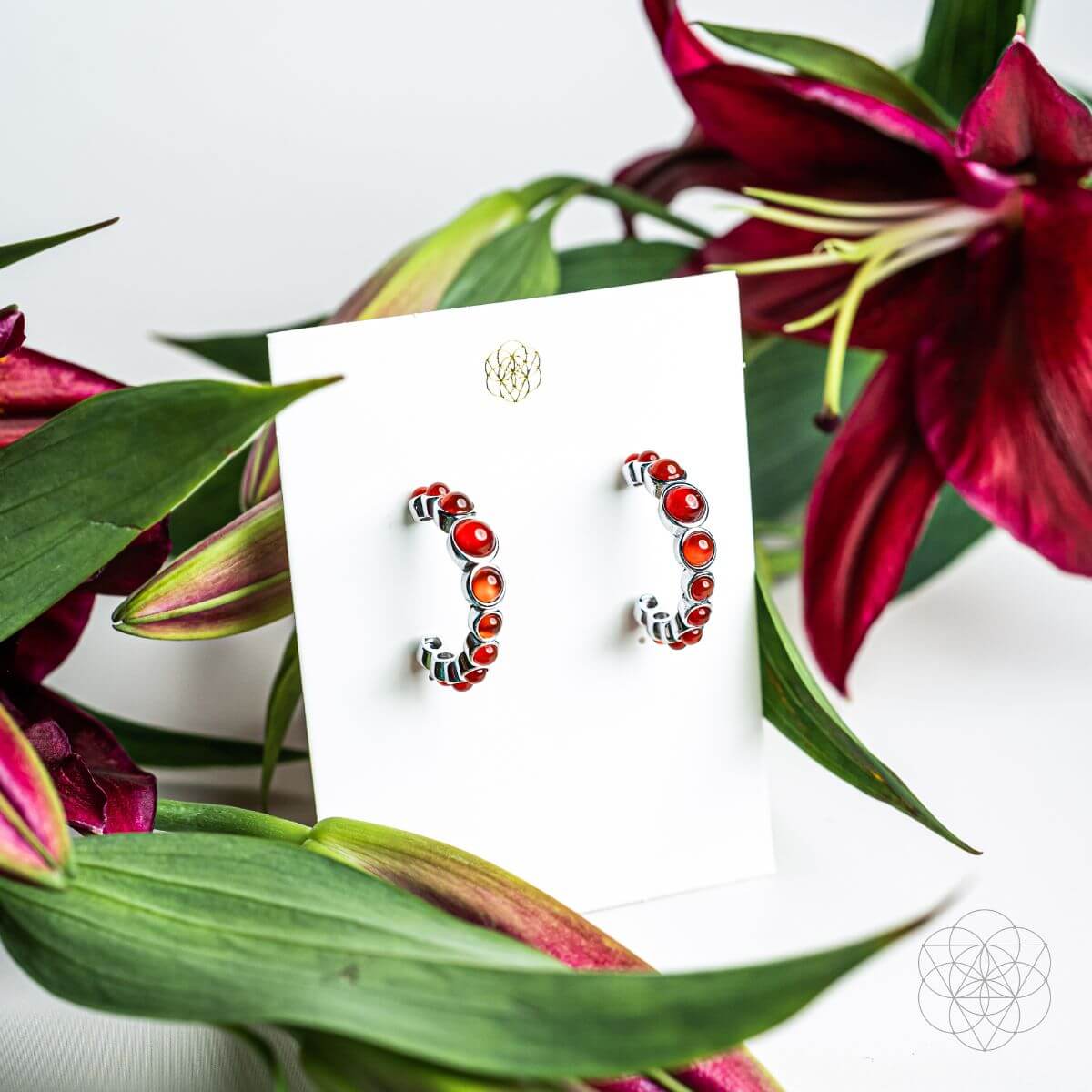 Rising Phoenix: Carnelian Earrings of Ambition by Conscious Items at Shirley Shoppe
