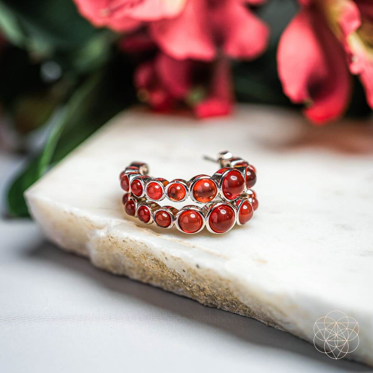 Rising Phoenix: Carnelian Earrings of Ambition by Conscious Items at Shirley Shoppe