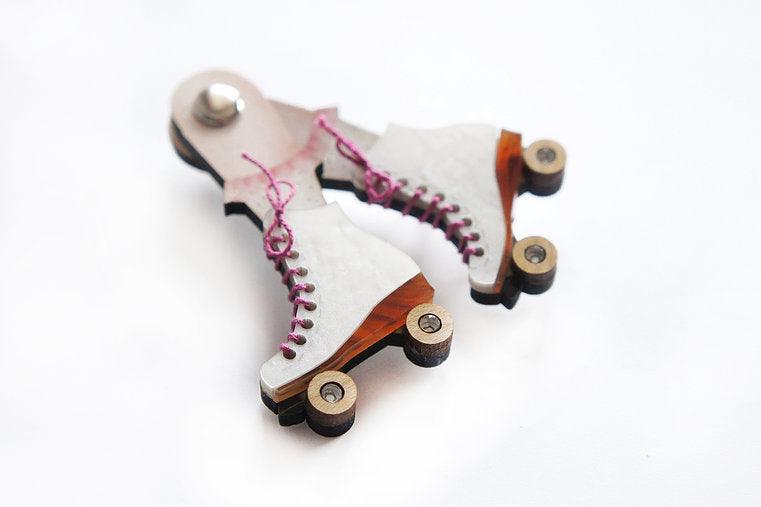 Roller Skates Brooch by Laliblue by Quirks! at Shirley Shoppe
