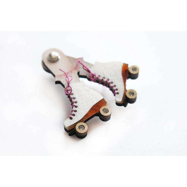 Roller Skates Brooch by Laliblue
