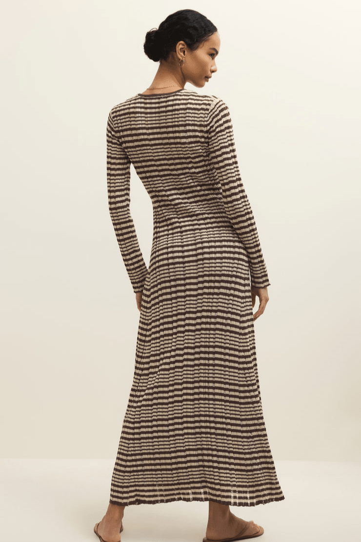 Rosetta Striped Maxi Dress by z supply at Shirley Shoppe