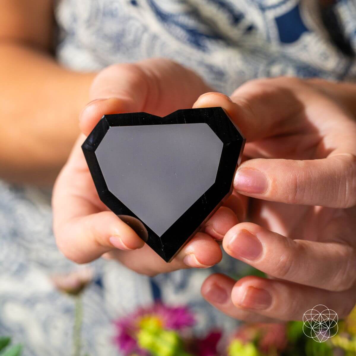 Royal Diamond Heart - Black Obsidian Negativity Repellent by Conscious Items at Shirley Shoppe