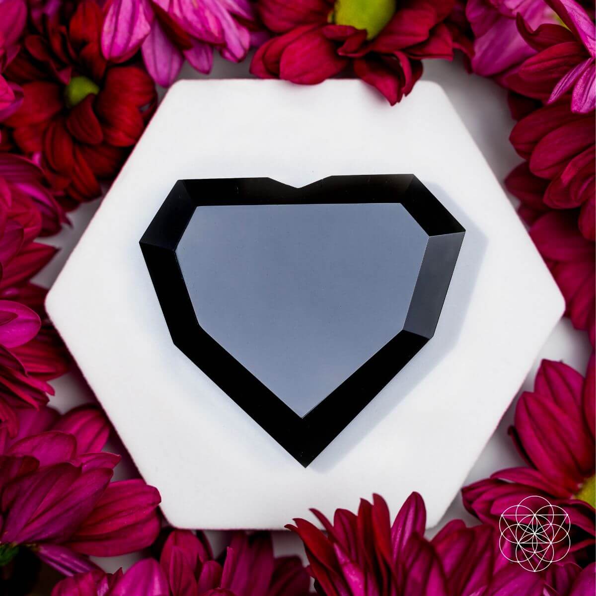 Royal Diamond Heart - Black Obsidian Negativity Repellent by Conscious Items at Shirley Shoppe
