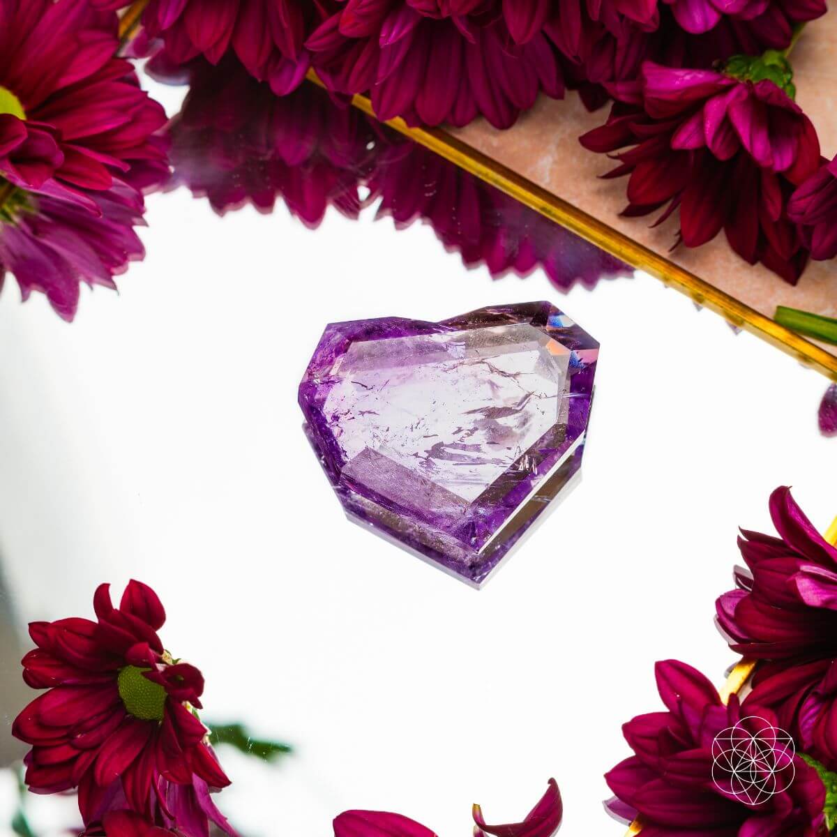 Royal Diamond Heart - Brazilian Amethyst for Manifestation by Conscious Items at Shirley Shoppe