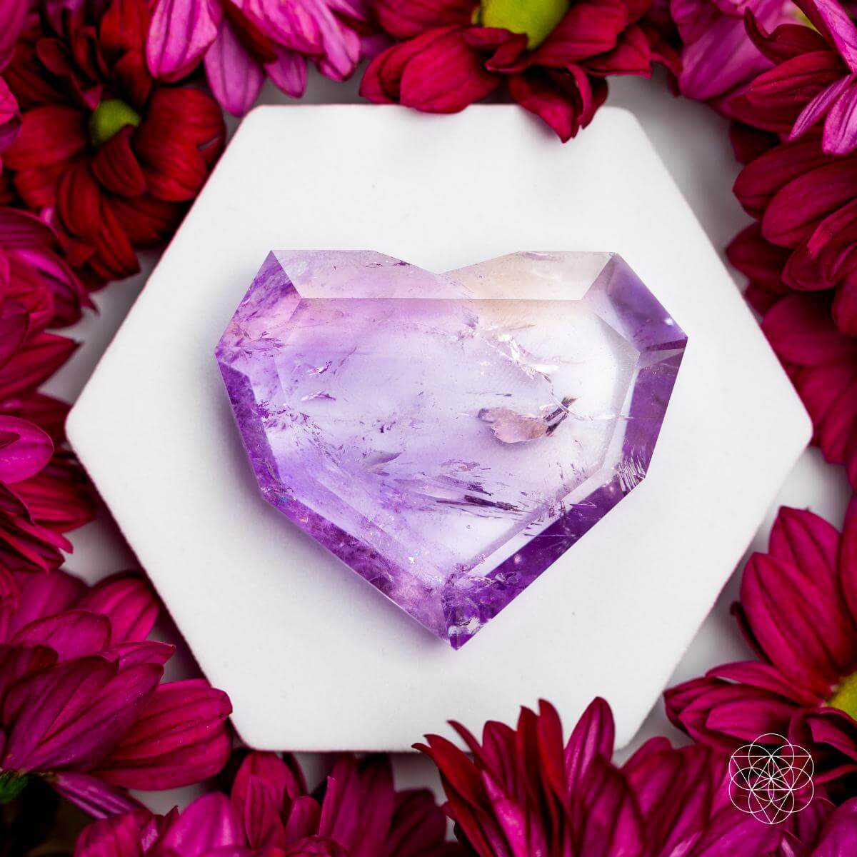 Royal Diamond Heart - Brazilian Amethyst for Manifestation by Conscious Items at Shirley Shoppe