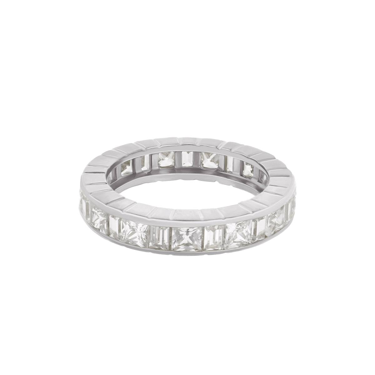 925 Princess Cut Eternity Band