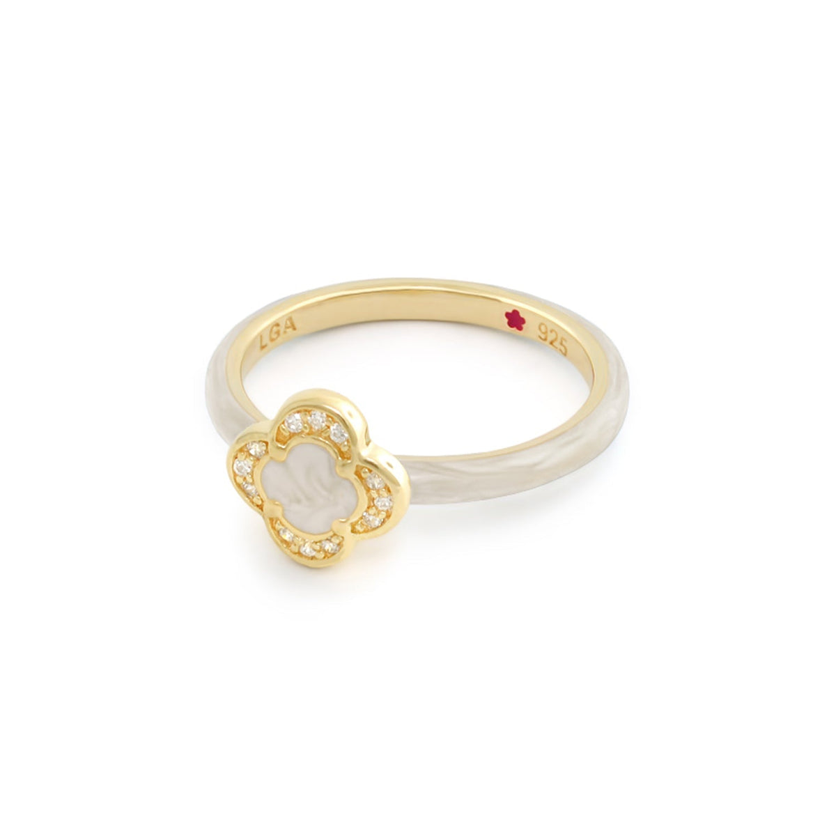 Layers of Love Stackable Ring — Open Clover
