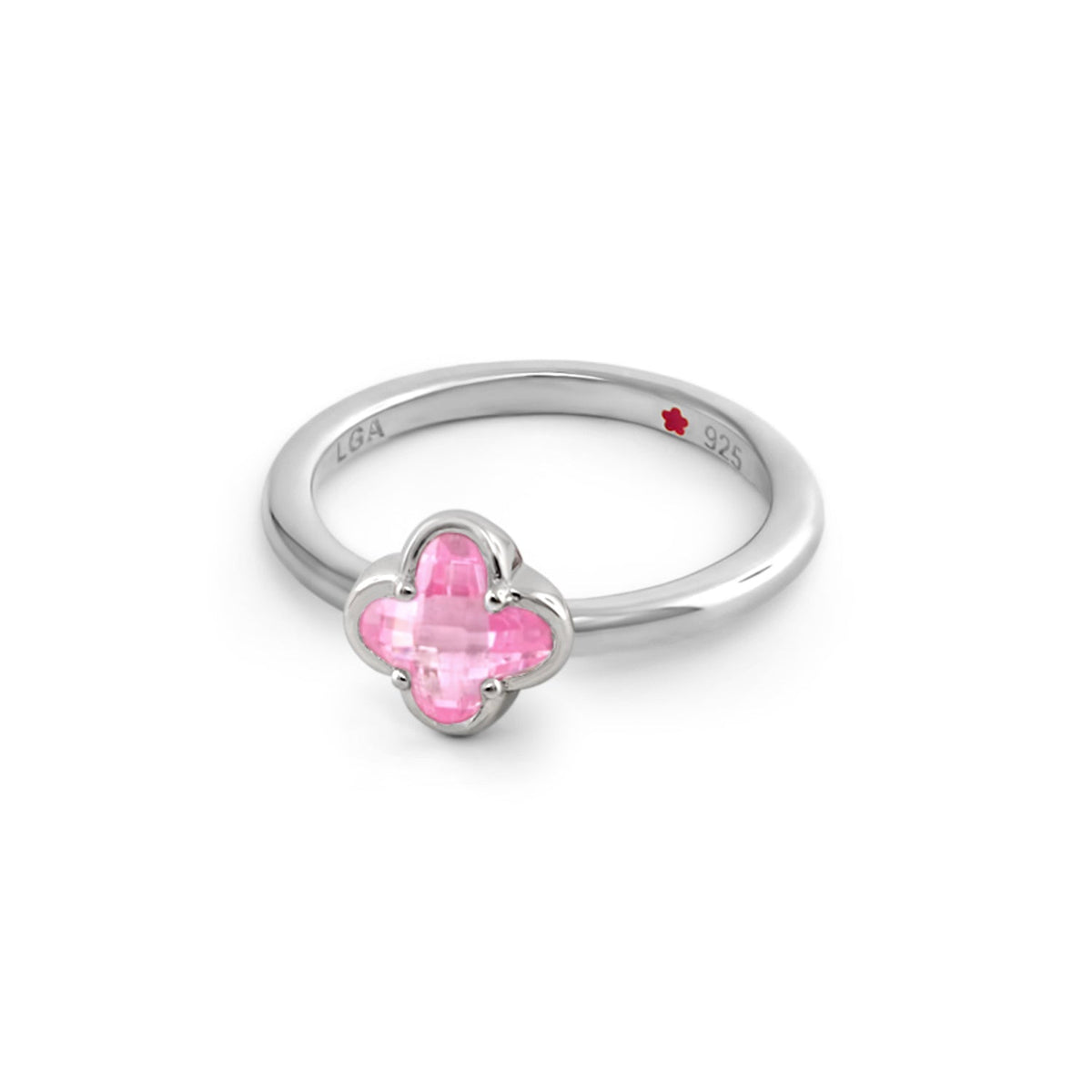 Layers of Love Stackable Ring — Faceted Clover