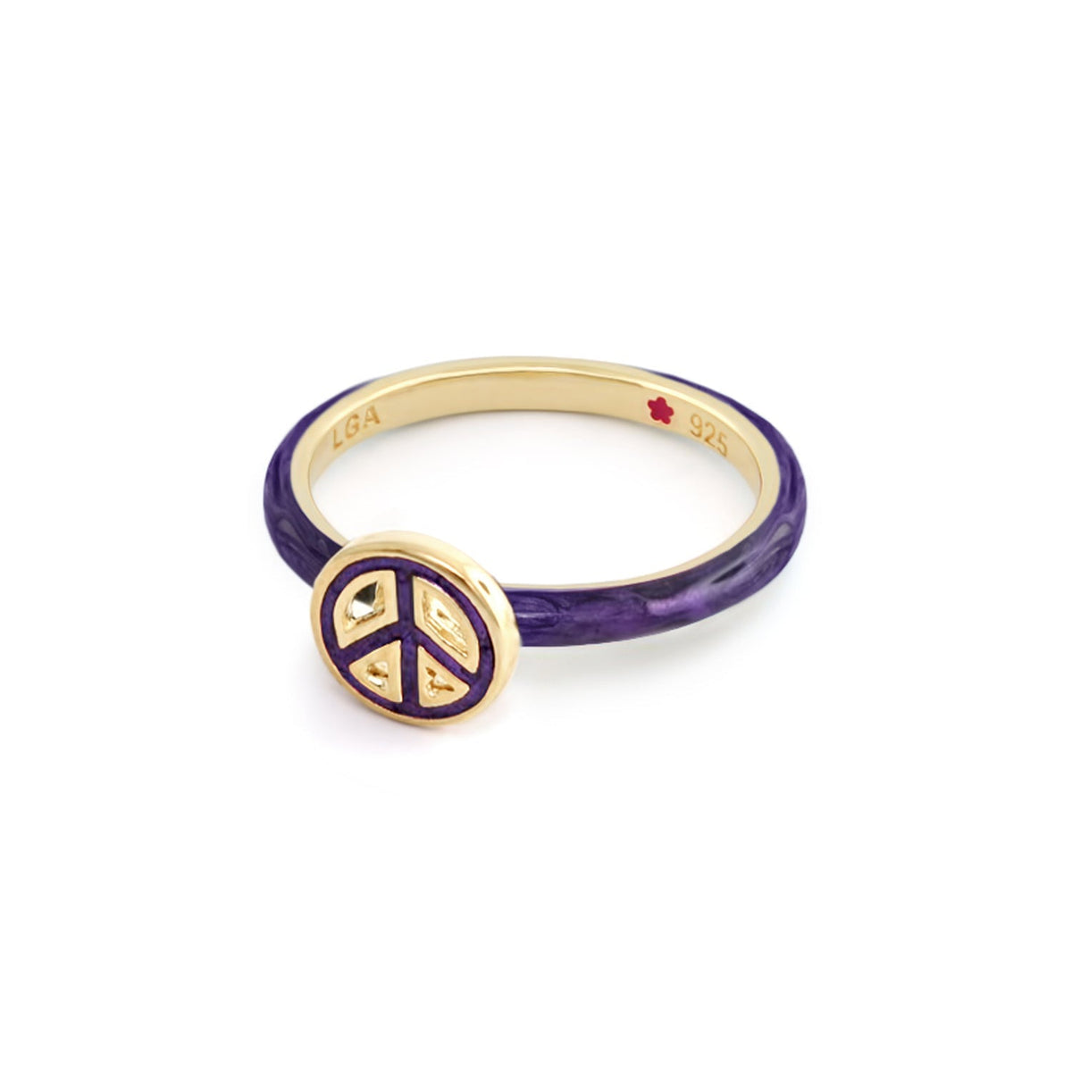 Layers of Love Stackable Ring — Peace Sign