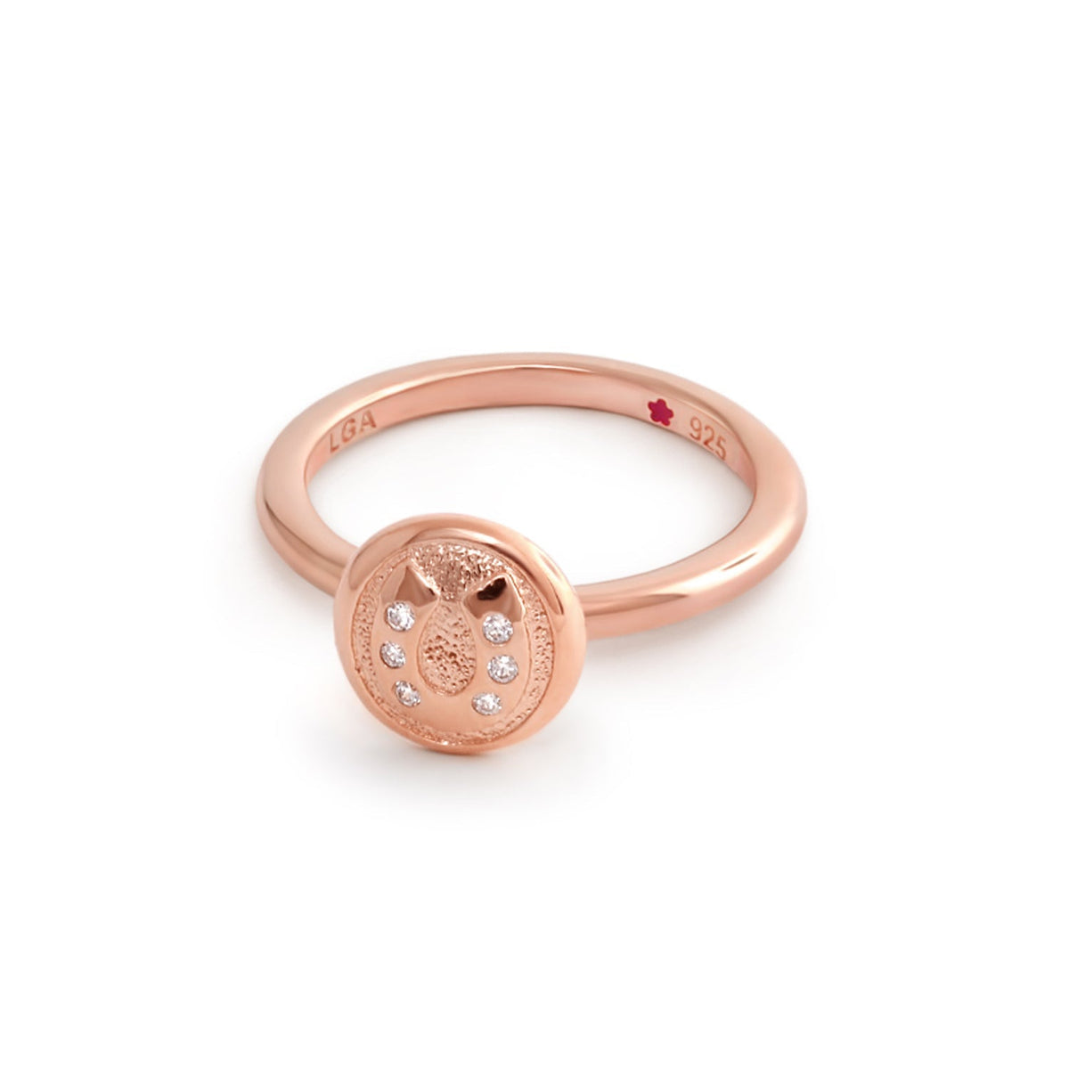Layers of Love Stackable Ring — Engraved Disc