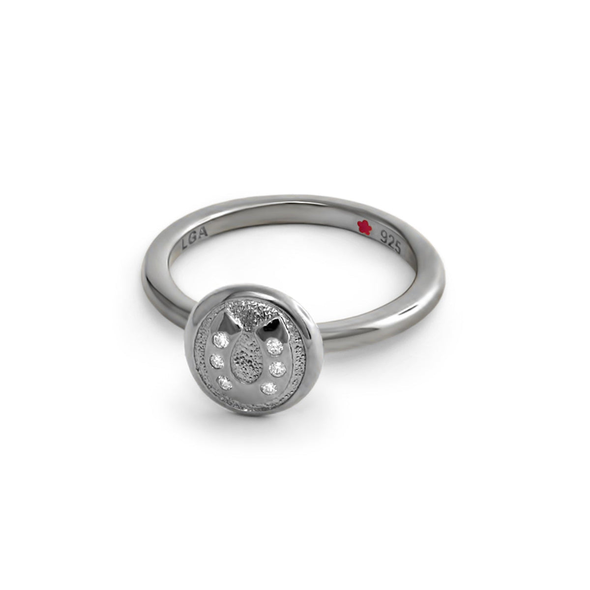Layers of Love Stackable Ring — Engraved Disc