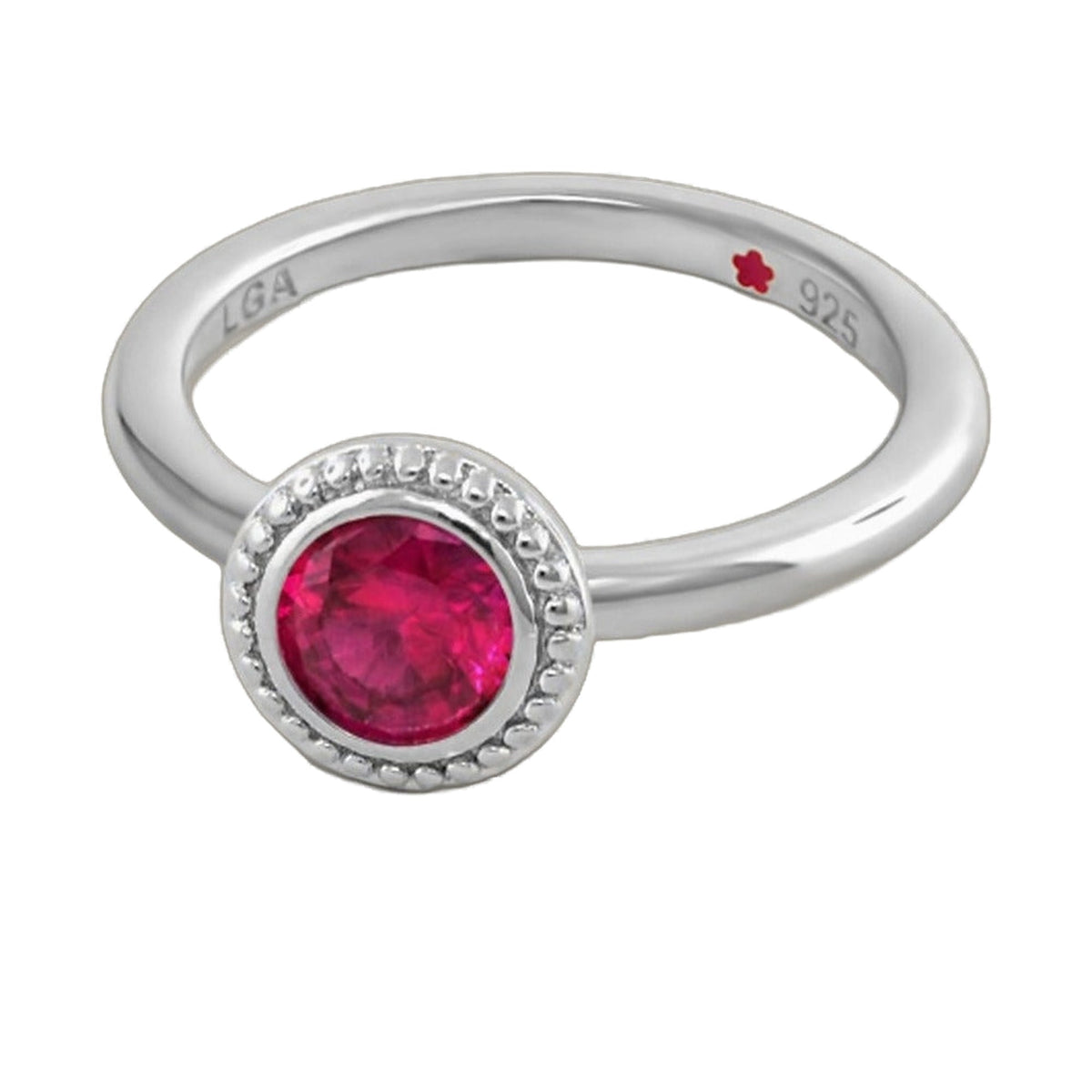 Layers of Love Stackable Ring — Round Milgrain Edge