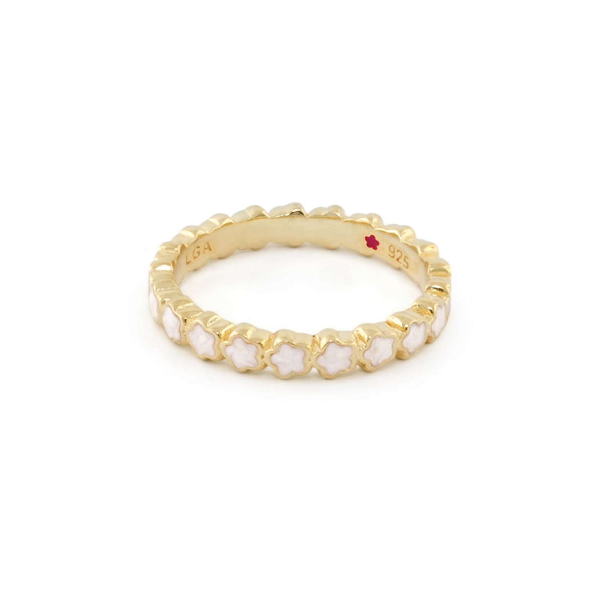 Layers of Love Stackable Ring — Enamel Star Row