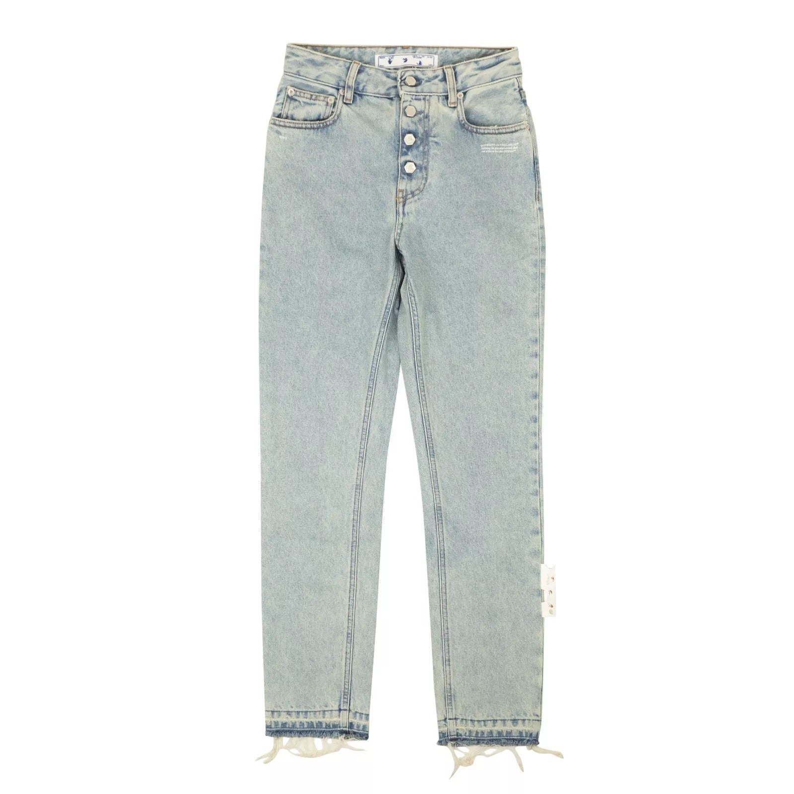 NWT OFF-WHITE C/O VIRGIL ABLOH Light Blue Riserva Straight Jeans