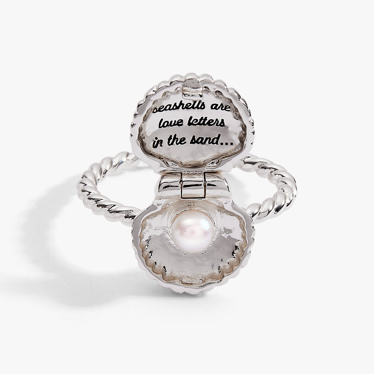 Salt + Sea 'Seashells Are Love Letters In The Sand' Locket Ring by ALEX AND ANI at Shirley Shoppe