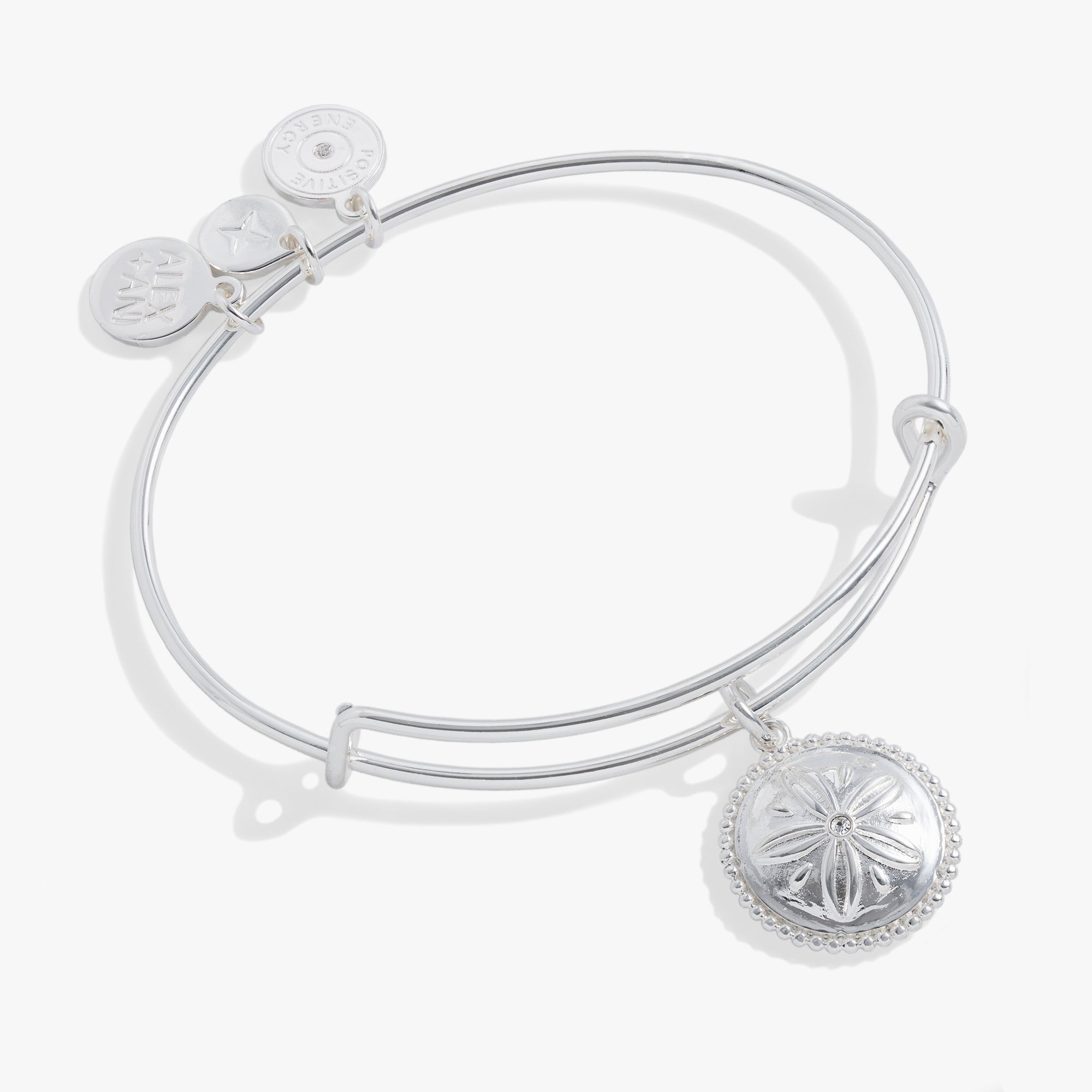 Sand Dollar Charm Bangle by ALEX AND ANI at Shirley Shoppe