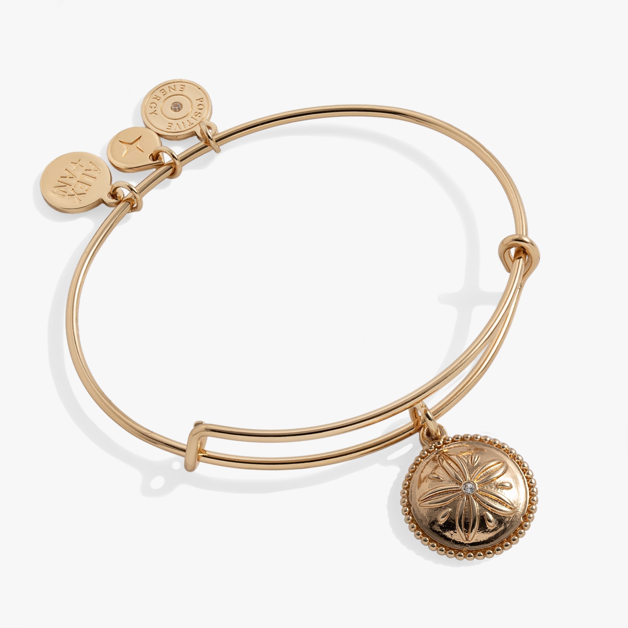 Sand Dollar Charm Bangle by ALEX AND ANI at Shirley Shoppe