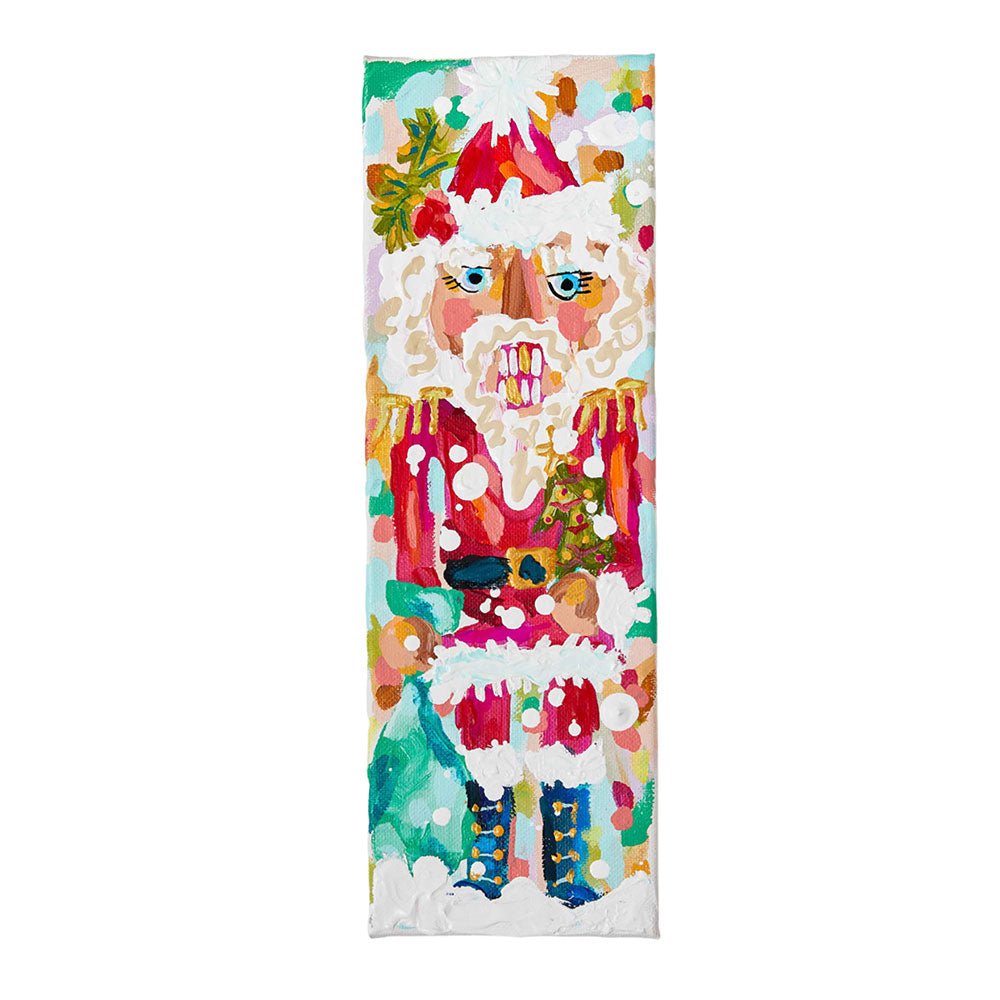 Santa Nutcracker Christmas Painting: 4x12 by Quirks! at Shirley Shoppe