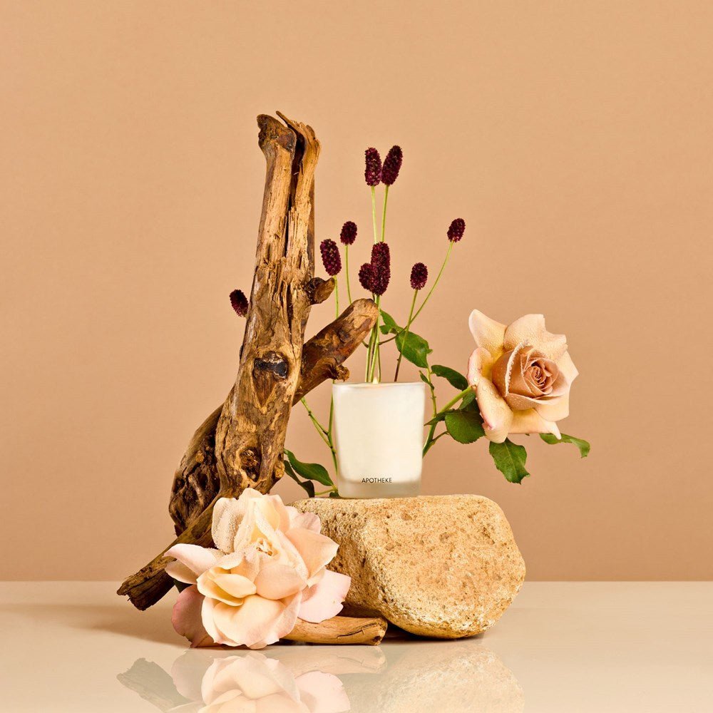 Santal Rock Rose Votive Candle by APOTHEKE at Shirley Shoppe