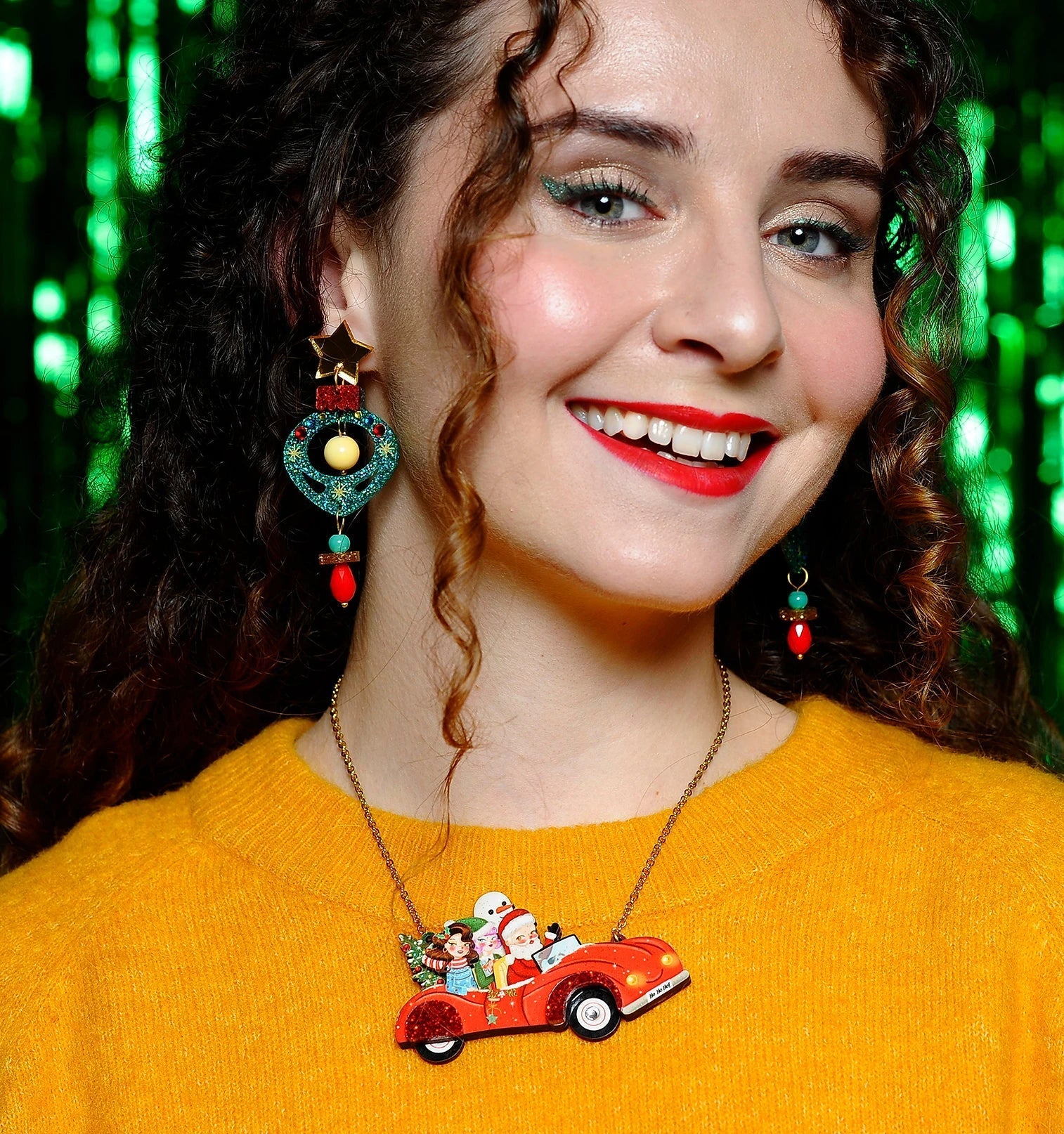 Santa's Car Necklace by Laliblue by Quirks! at Shirley Shoppe