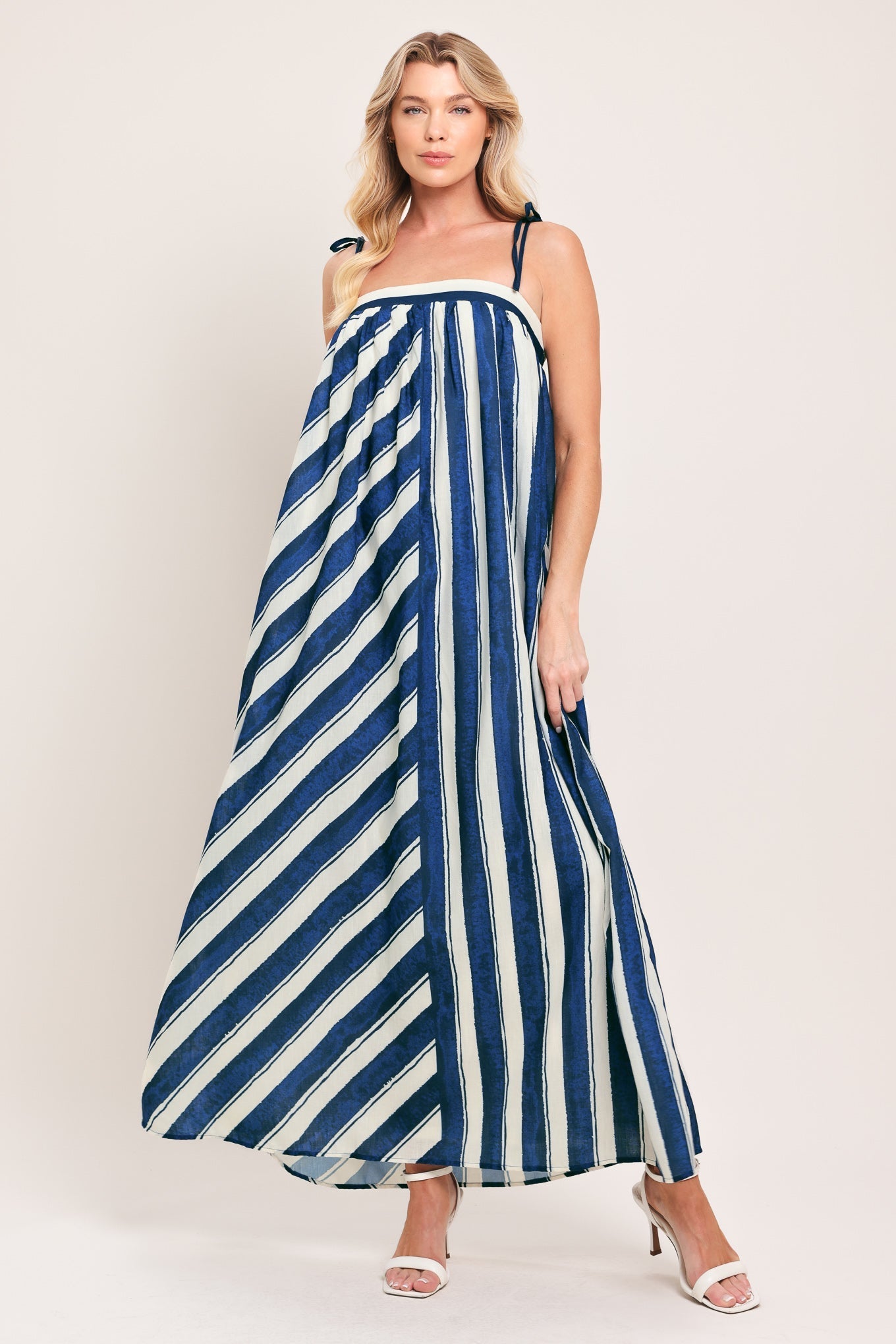 SEA RHYTHM WOVEN MAXI DRESS by Flying Tomato at Shirley Shoppe
