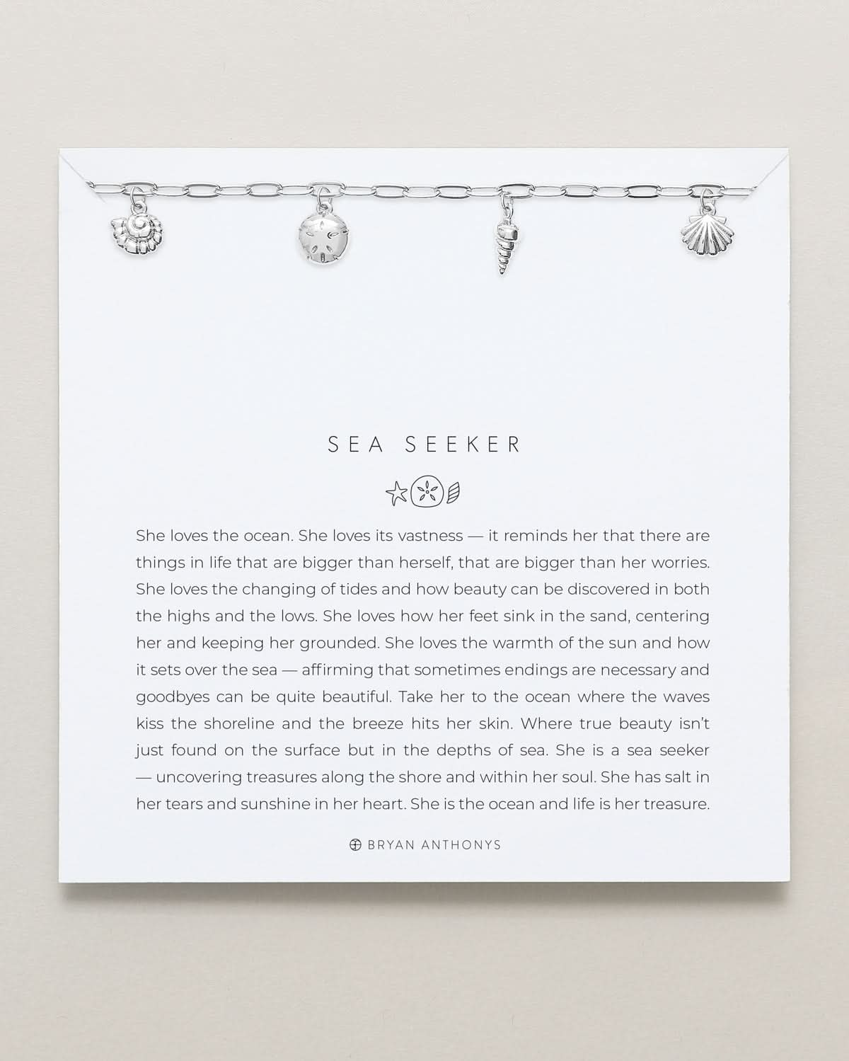 Sea Seeker Charm Bracelet by Bryan Anthonys at Shirley Shoppe