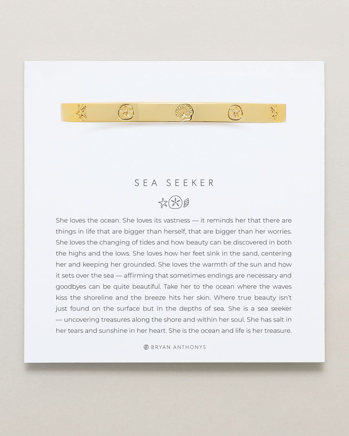 Sea Seeker Hinged Bracelet by Bryan Anthonys at Shirley Shoppe