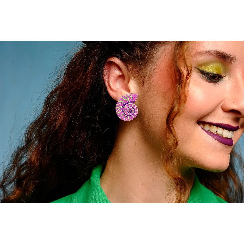 Sea Snail Earrings by Laliblue by Quirks! at Shirley Shoppe