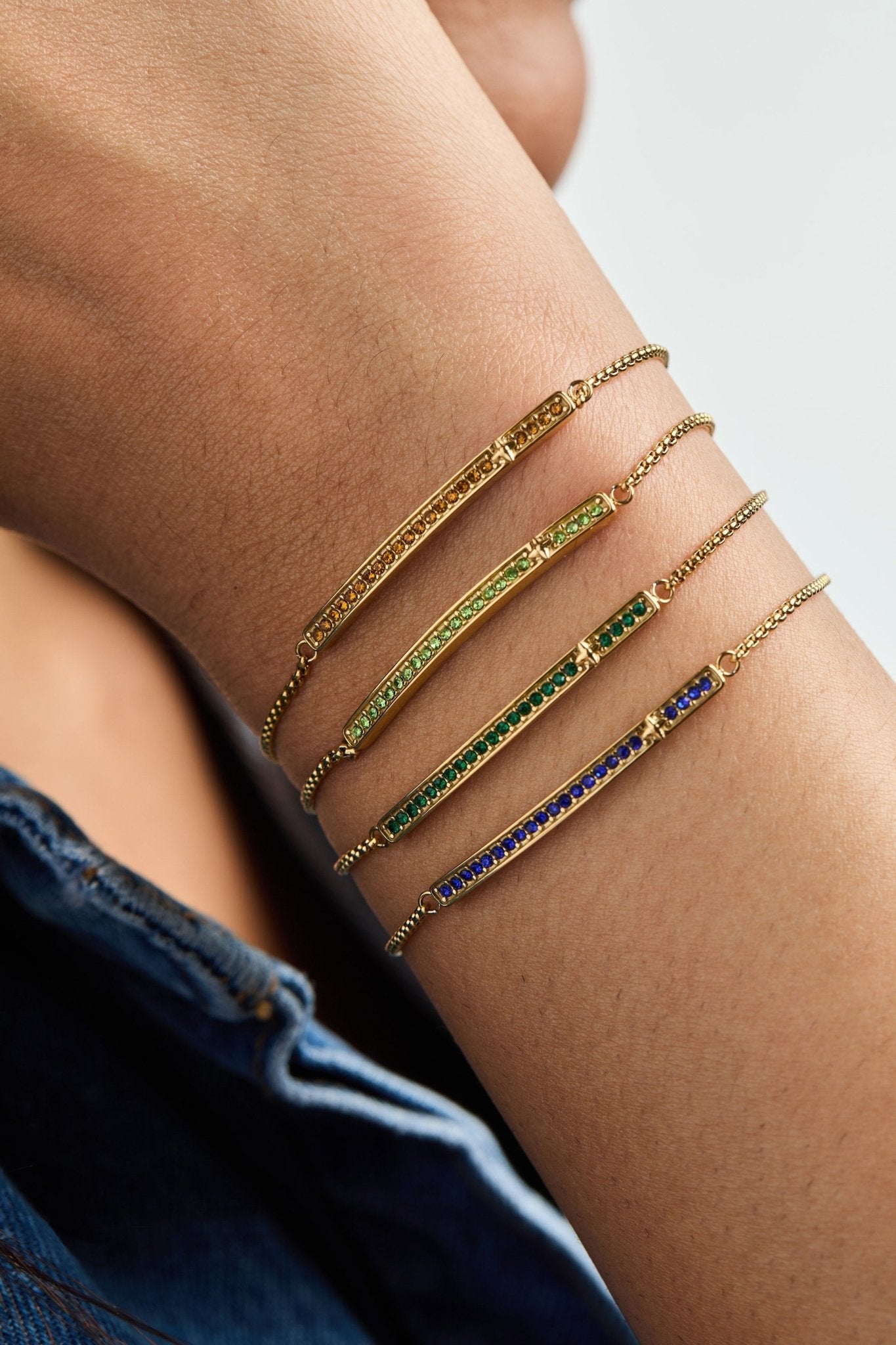 September Everyday Birthstone Pave Bolo Bracelet by ALEX AND ANI at Shirley Shoppe