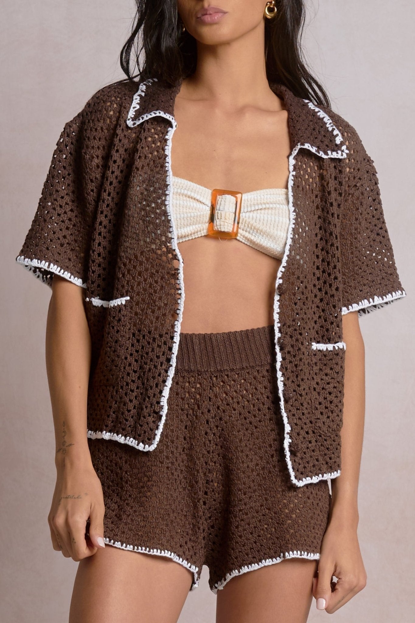 Serra Top Brown by Shop Elan at Shirley Shoppe