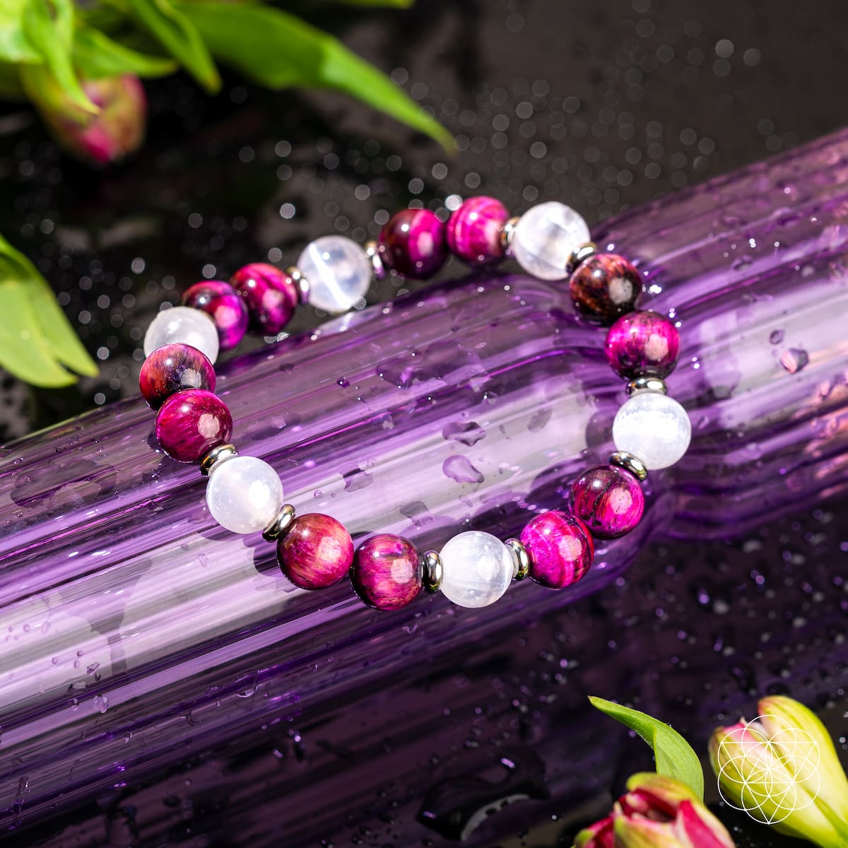 Shape Your Future – Pink Galaxy Tiger’s Eye Bracelet by Conscious Items at Shirley Shoppe
