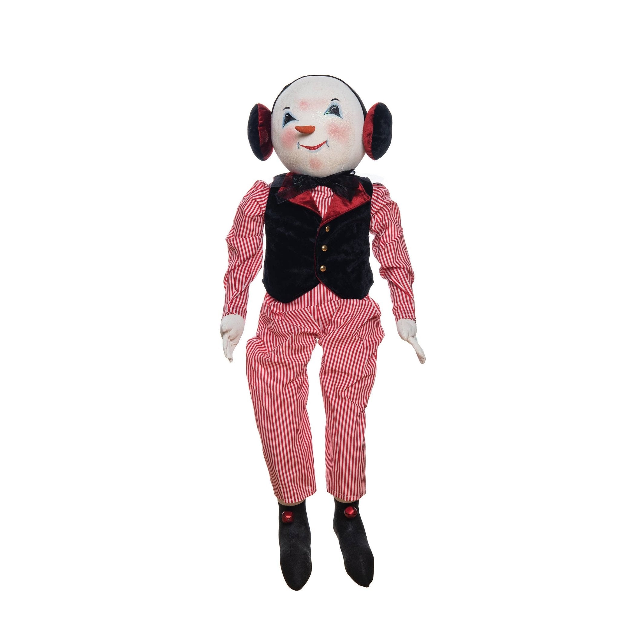 Sheldon Snowman Gathered Traditions Art Doll by Quirks! at Shirley Shoppe