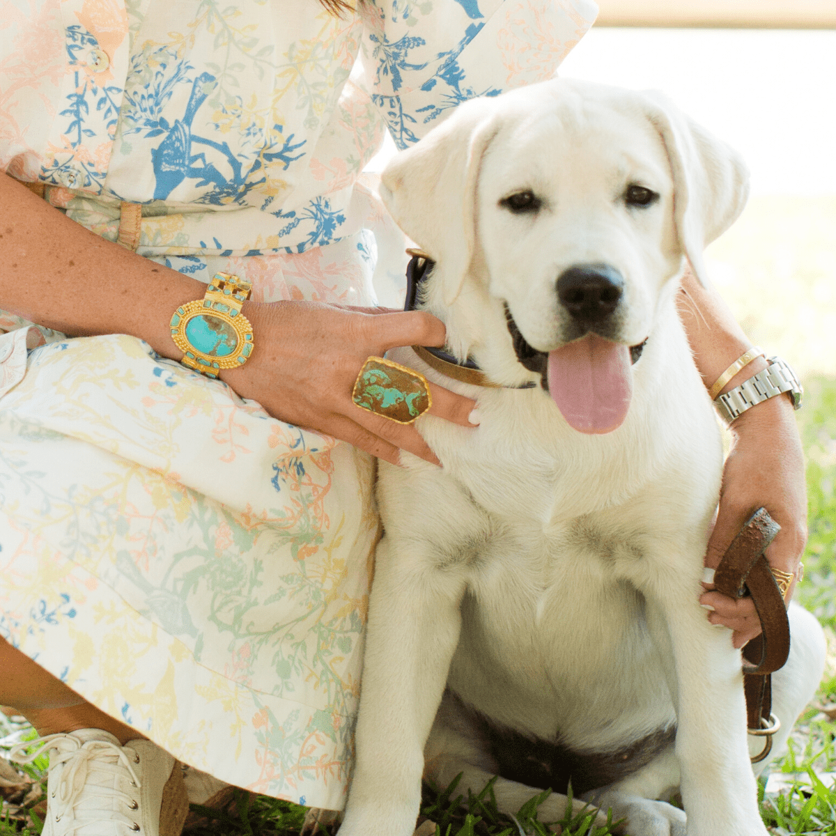 Shield Ring - Turquoise by Christina Greene at Shirley Shoppe