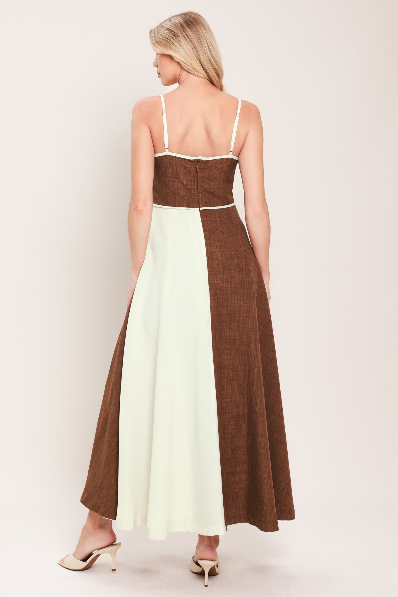 SIENNA FORM WOVEN MIDI DRESS by Flying Tomato at Shirley Shoppe