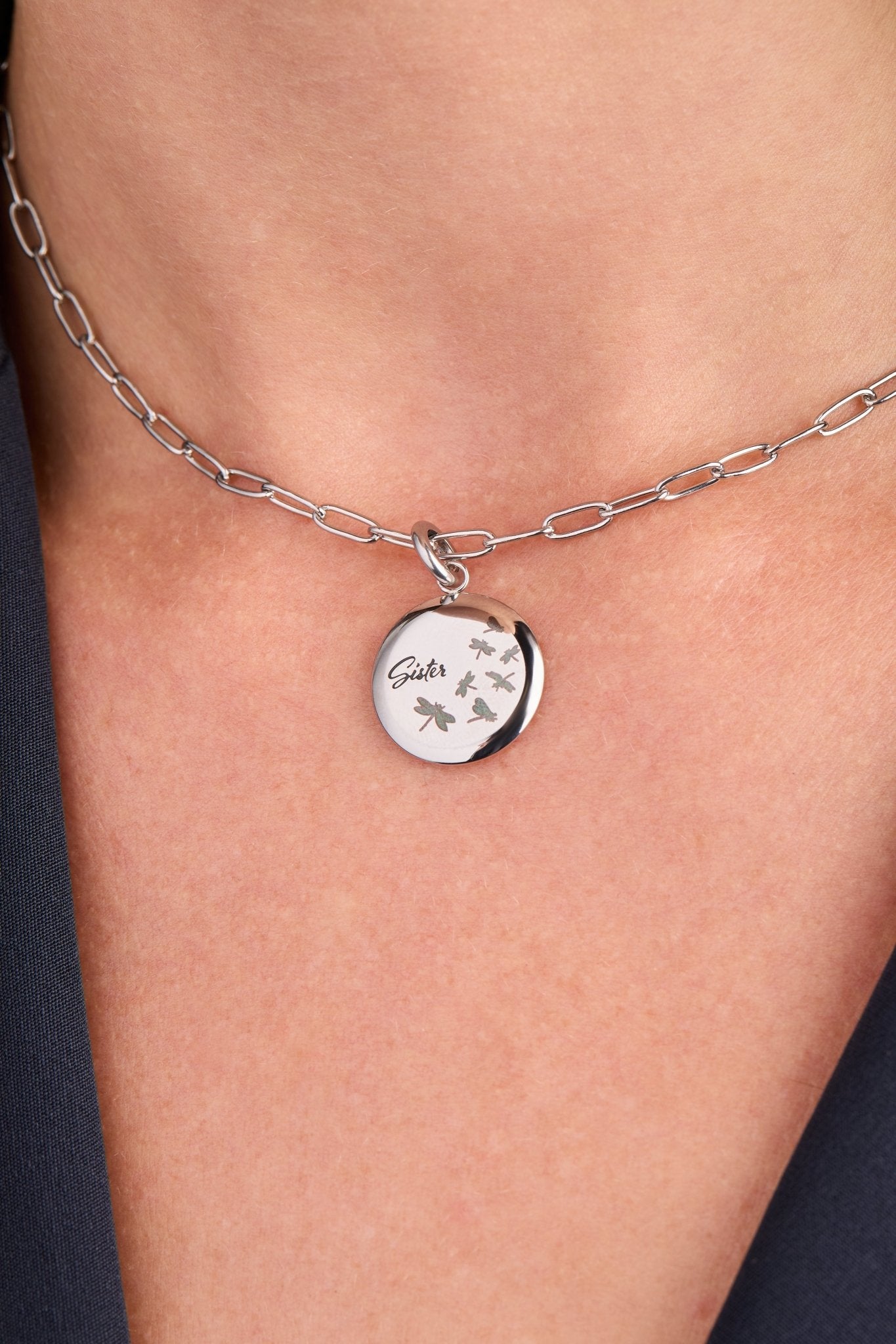 Sister Dragonfly Disc Charm by ALEX AND ANI at Shirley Shoppe