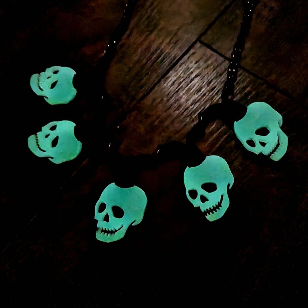Skeleton String Lights Necklace by Cherryloco Jewellery by Quirks! at Shirley Shoppe