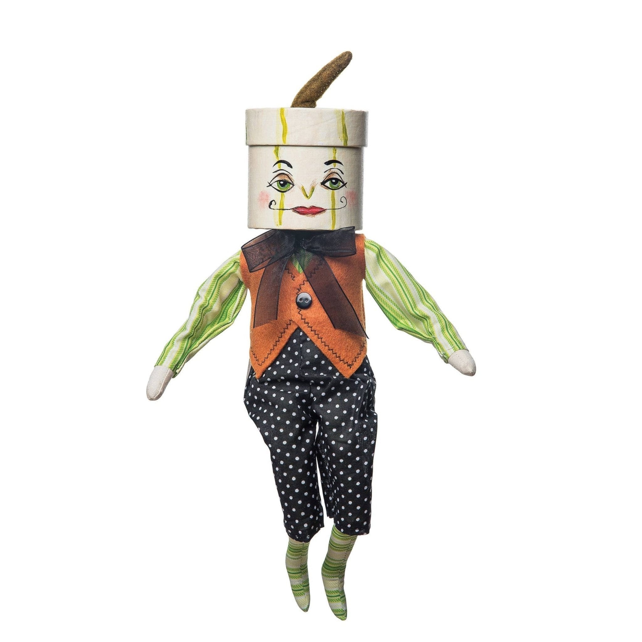 Slim Tim Gathered Traditions Box Head Art Doll by Quirks! at Shirley Shoppe