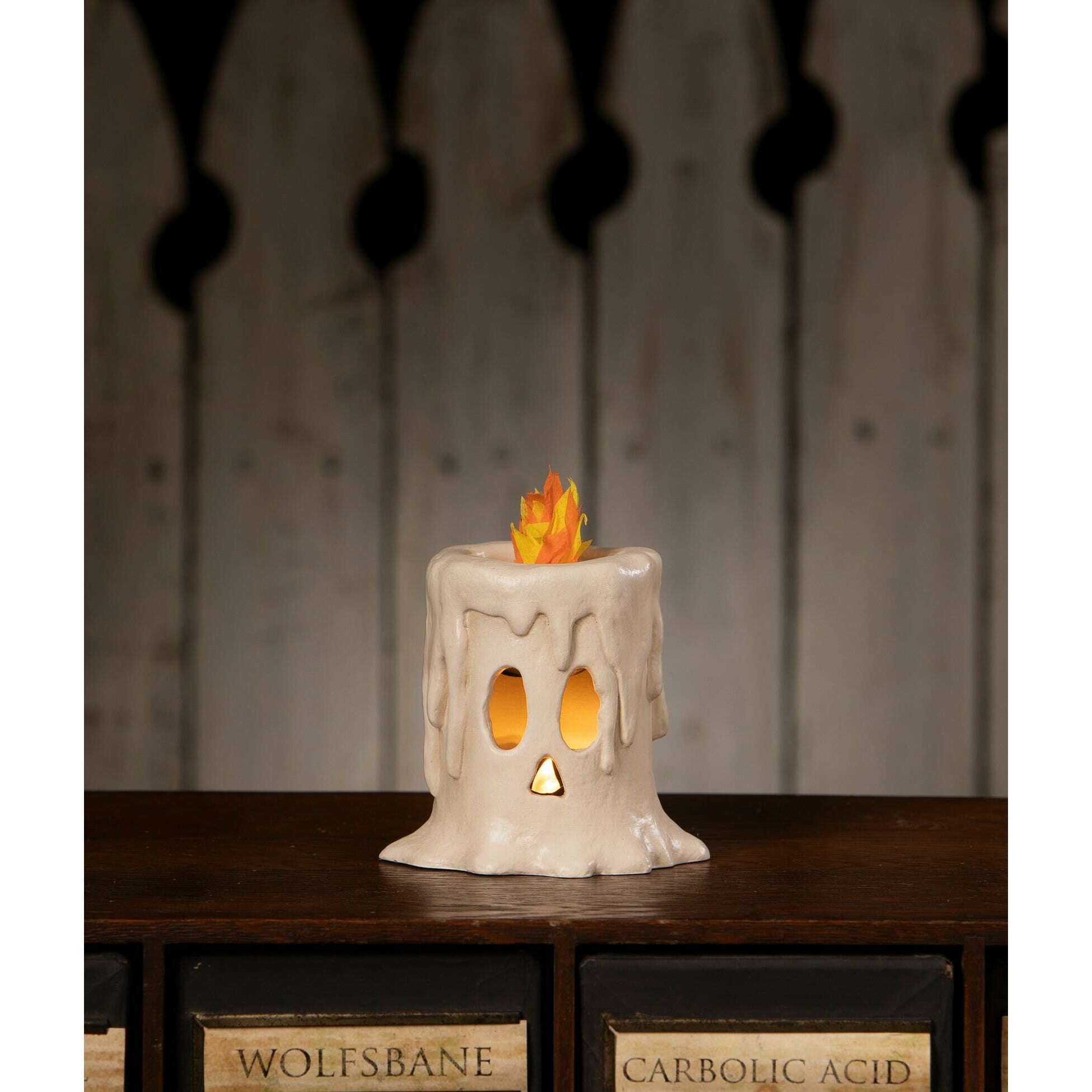 Small Flam'in Candle Luminary | Halloween Decor | Bethany Lowe