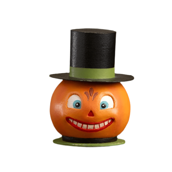 Smiling Pumpkin Container by Bethany Lowe Designs by Quirks! at Shirley Shoppe