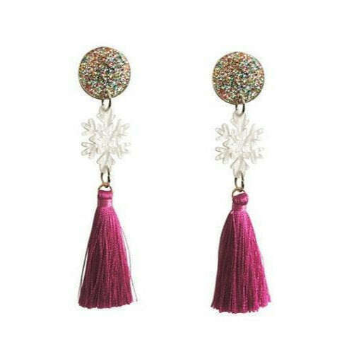 Snow Star Earrings by Laliblue