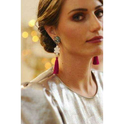 Snow Star Earrings by Laliblue