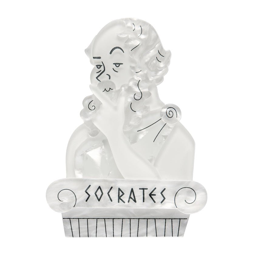 Socratic Method Brooch by Erstwilder by Quirks! at Shirley Shoppe