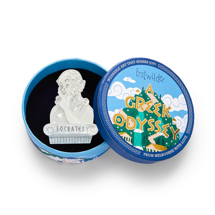 Socratic Method Brooch by Erstwilder by Quirks! at Shirley Shoppe