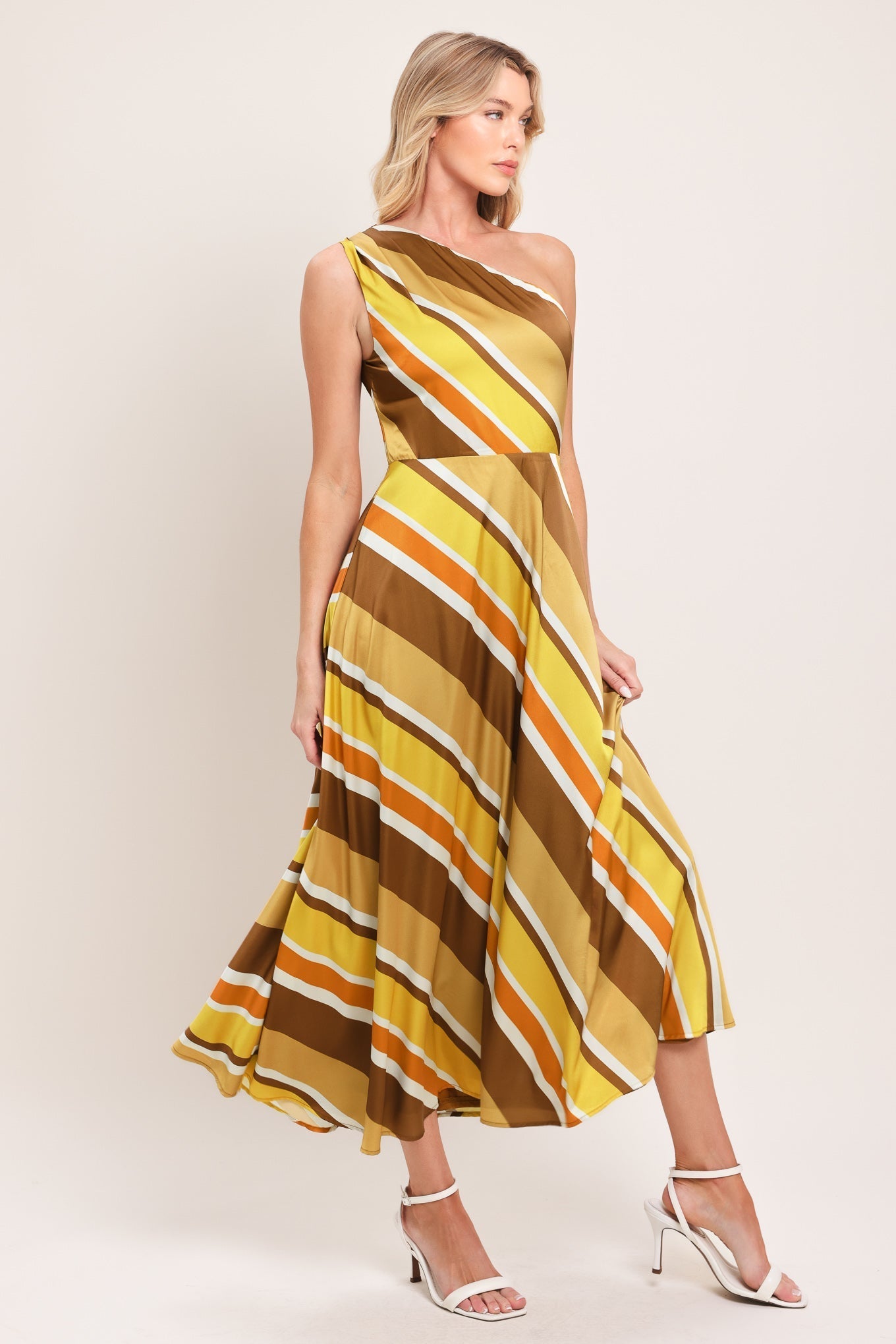 SOFT SUNSHINE WOVEN MIDI DRESS by Flying Tomato at Shirley Shoppe