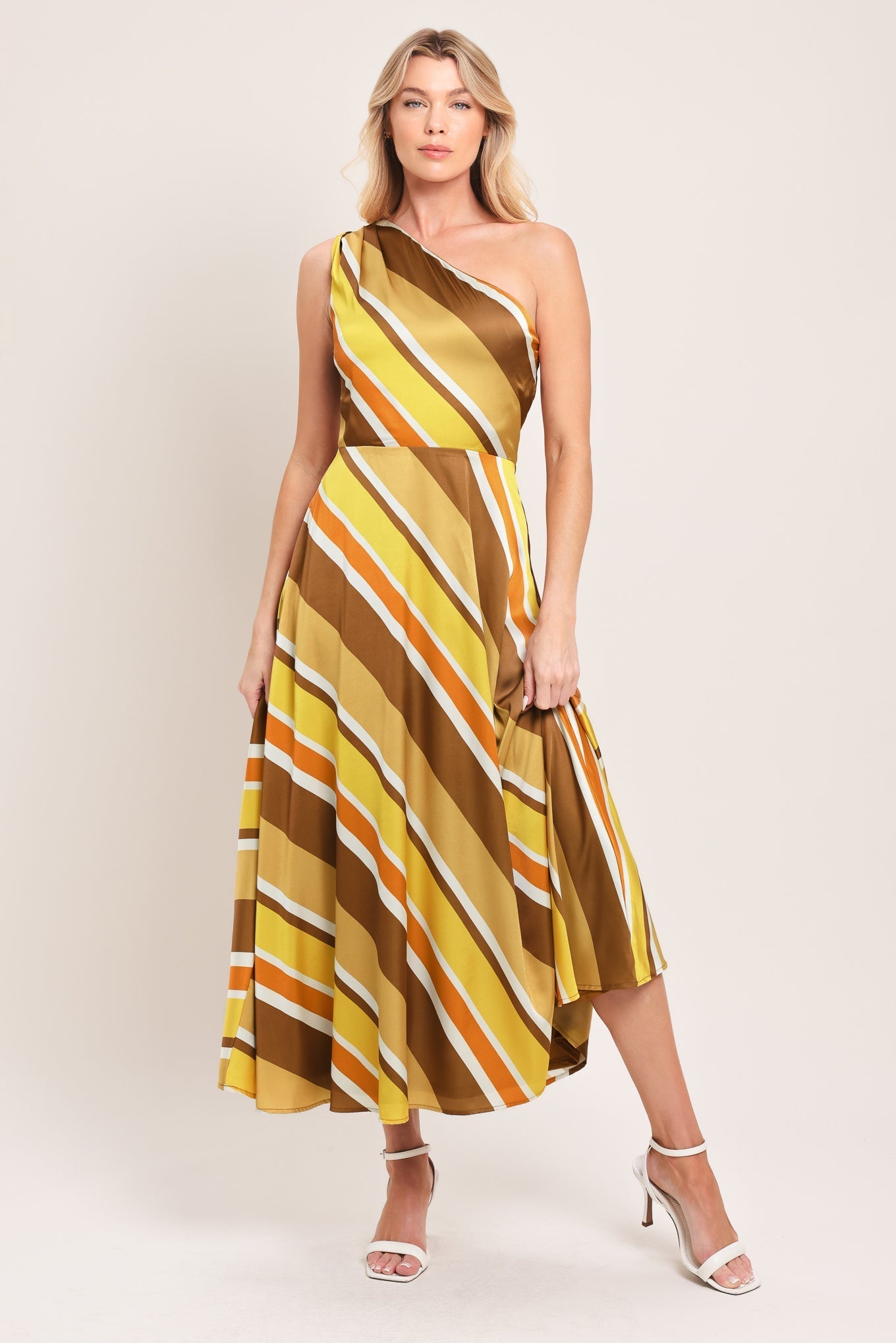 SOFT SUNSHINE WOVEN MIDI DRESS by Flying Tomato at Shirley Shoppe